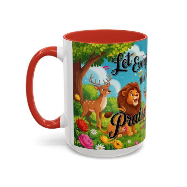 Our inspirational "Let Everything that has Breath Praise the Lord!" Ceramic Accent Coffee Mug Design is Perfect for Wedding Gifts, Inspirational Decor - Image 31