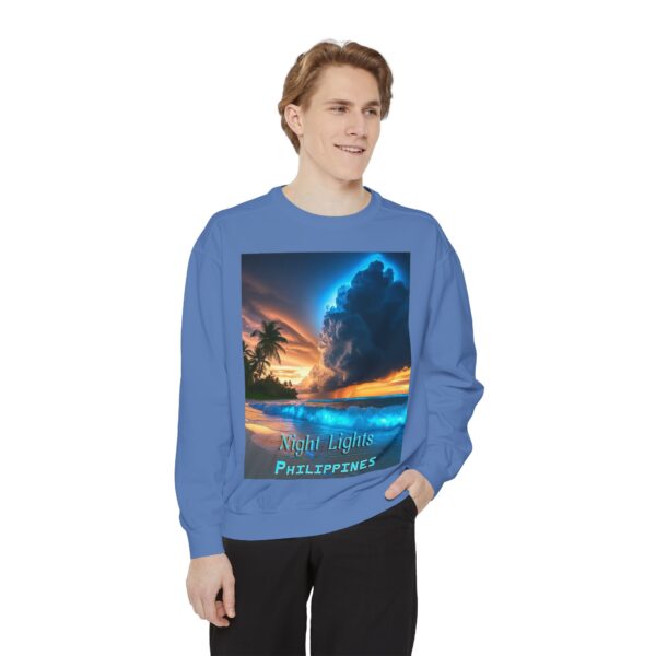 Sweatshirt Unisex Inspirational with our "Night Lights-Philippines" design! Beauty of Creation Tropical Beach Comfort, Jumper, Gift - Image 20