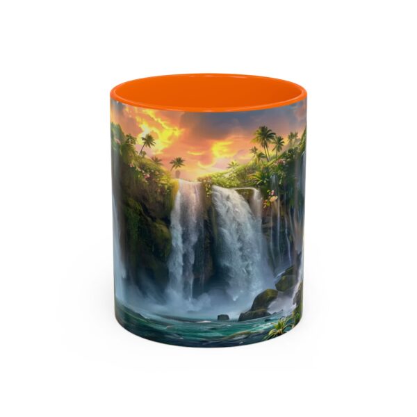 Our inspirational 'Philippine Waterfall' Ceramic Accent Coffee Mug Design is Perfect for Wedding Gifts, Inspirational Decor - Image 41