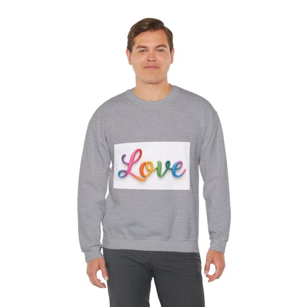 Crewneck Sweatshirt-with our inspirational "Love" Design!! Vintage Inspired Faith Apparel, Gospel Fashion Unisex Heavy - Image 12