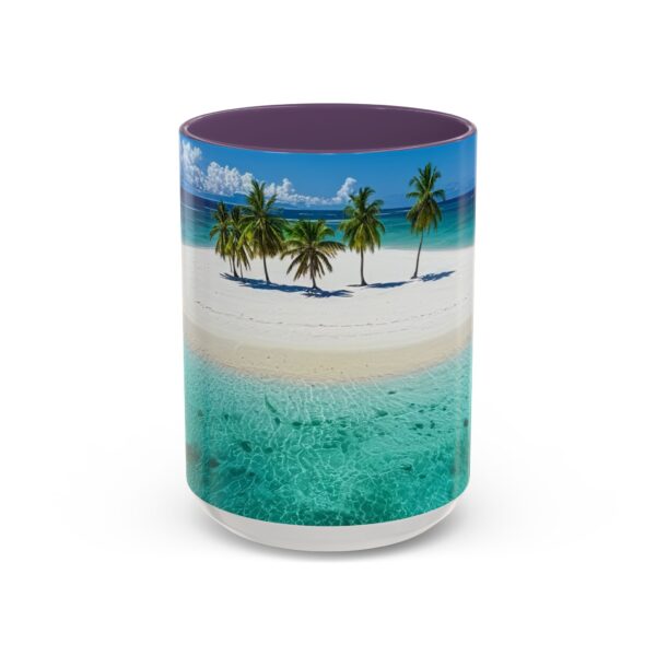 Our inspirational "Five Palm Island" Ceramic Accent Coffee Mug Design is Perfect for Wedding Gifts, Inspirational Decor - Image 57