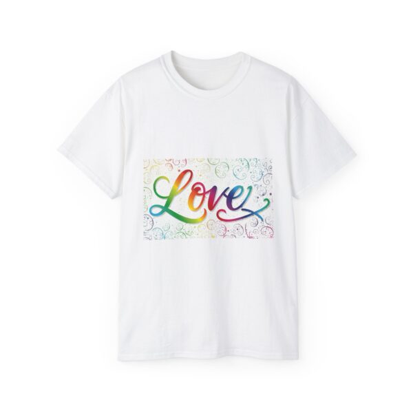 Our inspirational "Love" 'spirals' Design!! on a Christian Unisex Cotton T-Shirt, Faith Spiritual Apparel, Love Gift - Image 7