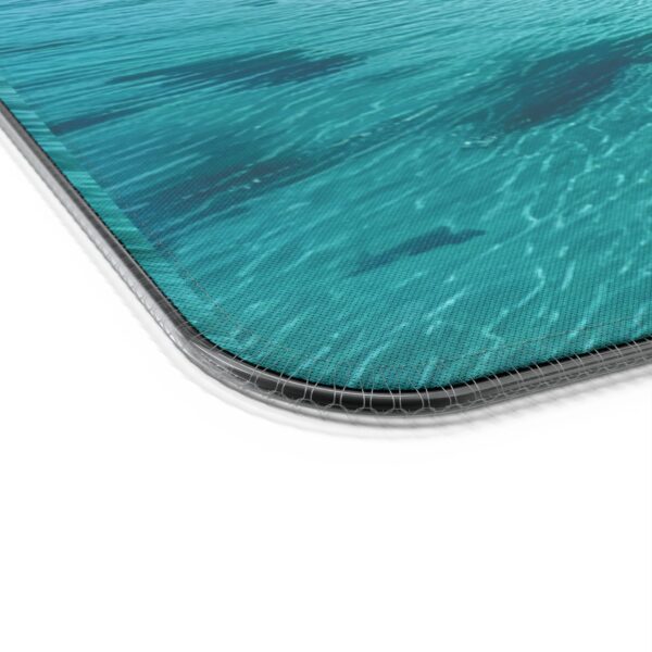 LED + wireless Charging Mouse Pad, Desk Mat, "Five Palm Island" Design, Tech Gift, Home Office Essentials Inspirational - Image 8