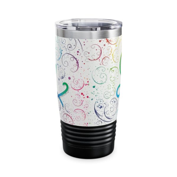 Our inspirational "Love" 'spirals' Design Tumbler | 20oz Inspirational Travel Mug, Motivational Drinkware, Perfect for Gifting - Image 13