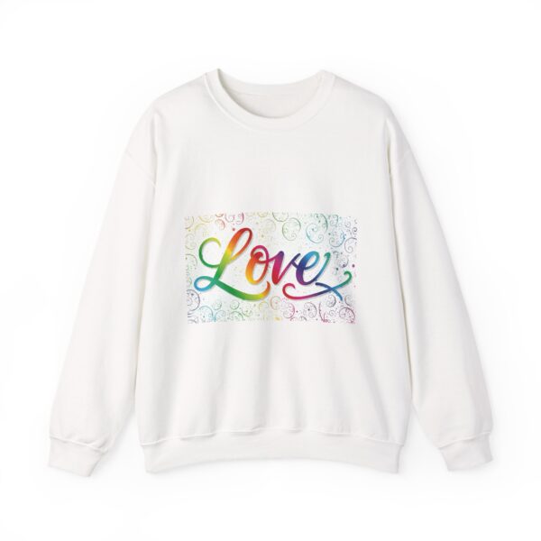 Crewneck Sweatshirt-with our inspirational "Love" 'spirals' Design!! Vintage Inspired Faith Apparel, Gospel Fashion Unisex Heavy - Image 4