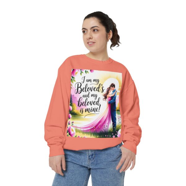 Sweatshirt Unisex with our inspirational "I am my Beloved's" from Song of Solomon design! Faith Apparel Gospel Fashion Jumper, Pullover - Image 14