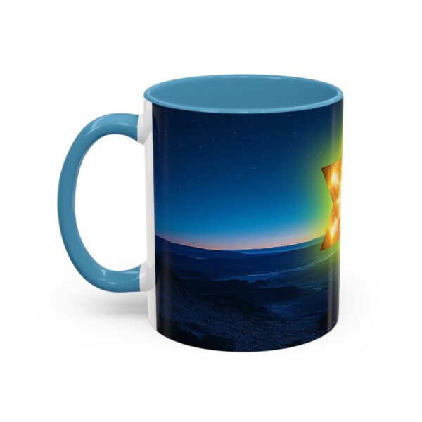 Our inspirational 'Star of David over Israel' Ceramic Accent Coffee Mug Design is Perfect for Wedding Gifts, Inspirational Decor - Image 35