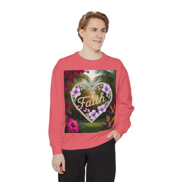 Sweatshirt Unisex Inspirational "Faith" 'Diamond Ring Heart' Christian Virtues Uplifting Faith-Based Apparel Gospel Encouragement Comfort - Image 33