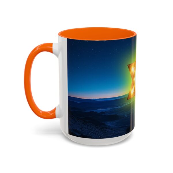 Our inspirational 'Star of David over Israel' Ceramic Accent Coffee Mug Design is Perfect for Wedding Gifts, Inspirational Decor - Image 55
