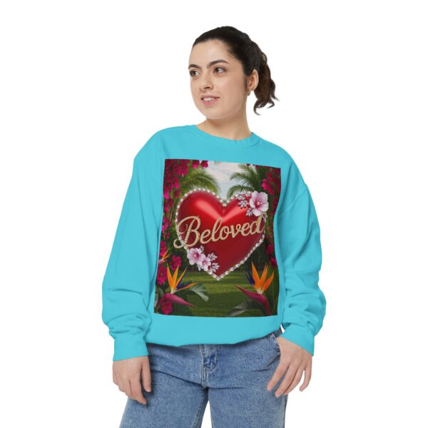 Sweatshirt Unisex Inspirational-Our "Beloved" 'Solid Red Heart' design! Christian Virtues Uplifting Faith-Based Apparel Gospel Comfort - Image 20