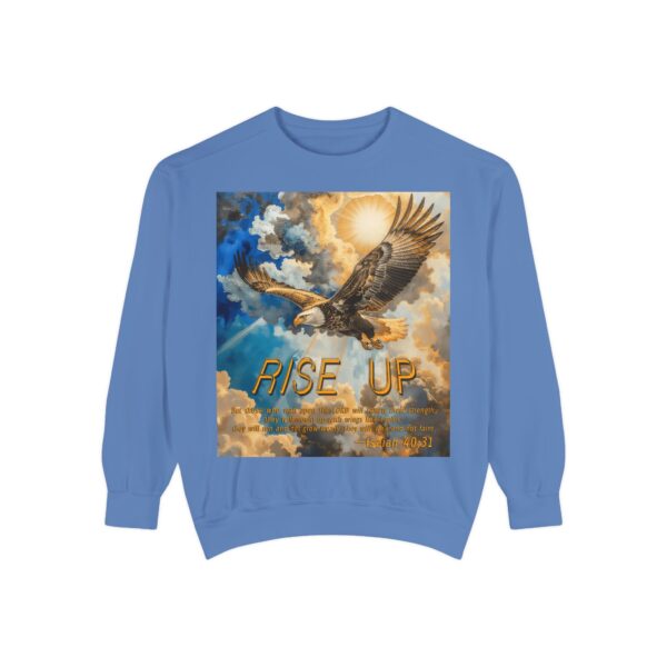 Sweatshirt Unisex Inspirational-with our "RISE UP" 'soaring eagle' design with Isaiah 40:31! Faith Apparel Gospel Fashion Jumper, Pullover - Image 27