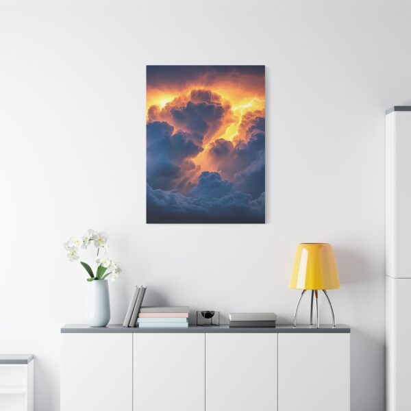Inspirational matte Canvas Wall Art, with 'Storm Light' design! Beauty of Creation Tropical Storm Home Decor Uplifting Artwork - Image 8