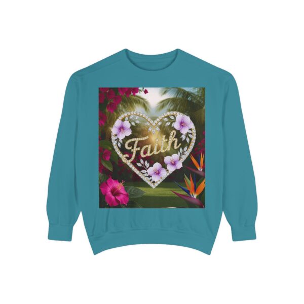 Sweatshirt Unisex Inspirational "Faith" 'Diamond Ring Heart' Christian Virtues Uplifting Faith-Based Apparel Gospel Encouragement Comfort - Image 18