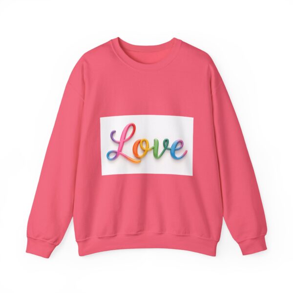 Crewneck Sweatshirt-with our inspirational "Love" Design!! Vintage Inspired Faith Apparel, Gospel Fashion Unisex Heavy - Image 2