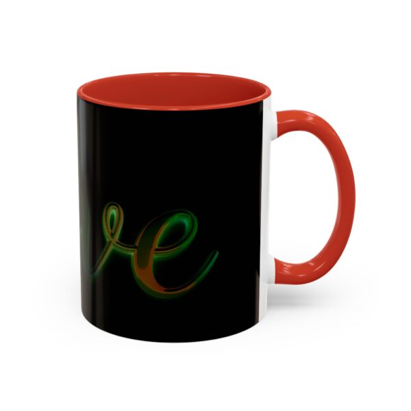 Our inspirational "Love" 'light in darkness' Ceramic Accent Coffee Mug Design is Perfect for Wedding Gifts, Inspirational Decor - Image 14