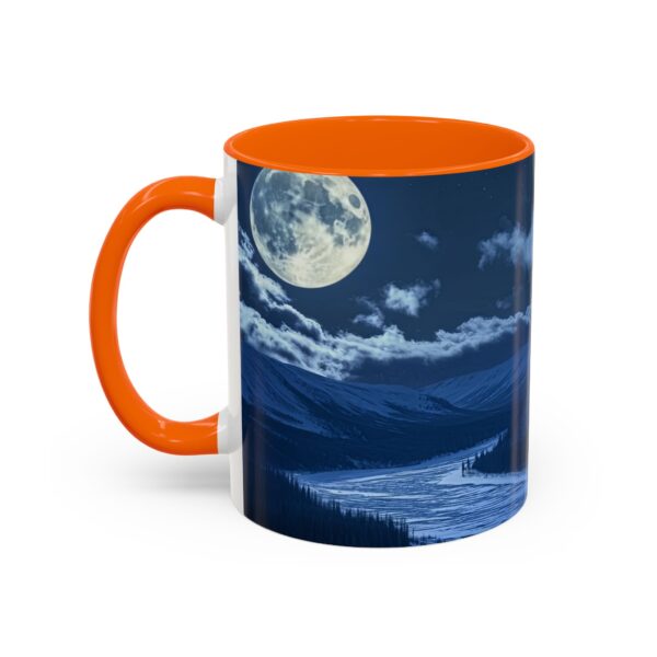 Our inspirational 'Wolf Moon' Ceramic Accent Coffee Mug Design is Perfect for Wedding Gifts, Inspirational Decor - Image 43