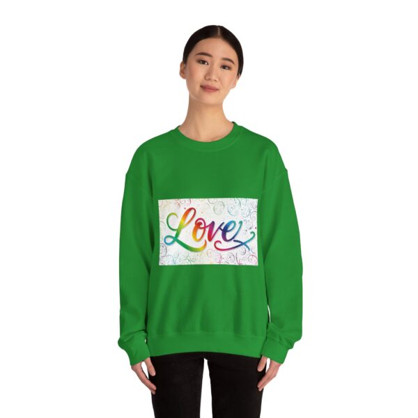 Crewneck Sweatshirt-with our inspirational "Love" 'spirals' Design!! Vintage Inspired Faith Apparel, Gospel Fashion Unisex Heavy - Image 16