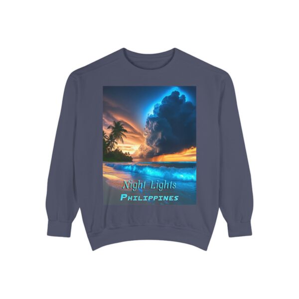 Sweatshirt Unisex Inspirational with our "Night Lights-Philippines" design! Beauty of Creation Tropical Beach Comfort, Jumper, Gift - Image 23