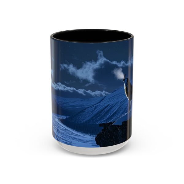 Our inspirational 'Wolf Moon' Ceramic Accent Coffee Mug Design is Perfect for Wedding Gifts, Inspirational Decor - Image 17
