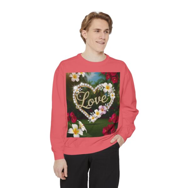 Sweatshirt Unisex Inspirational-With Our Beautiful "Love" 'Diamond Ring Heart' Faith Gospel Apparel Unisex Jumper, Religious Gift, Comfort Wear Philippians 4:8 - Image 46