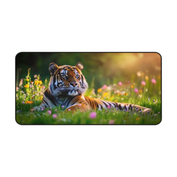 Inspirational Desk Mat 'Bengal Tiger at Rest' Mouse Pad, Office Decor Desk Accessory, Gaming Pad, Computer Mat, Non-Slip, Natural Beauty - Image 7