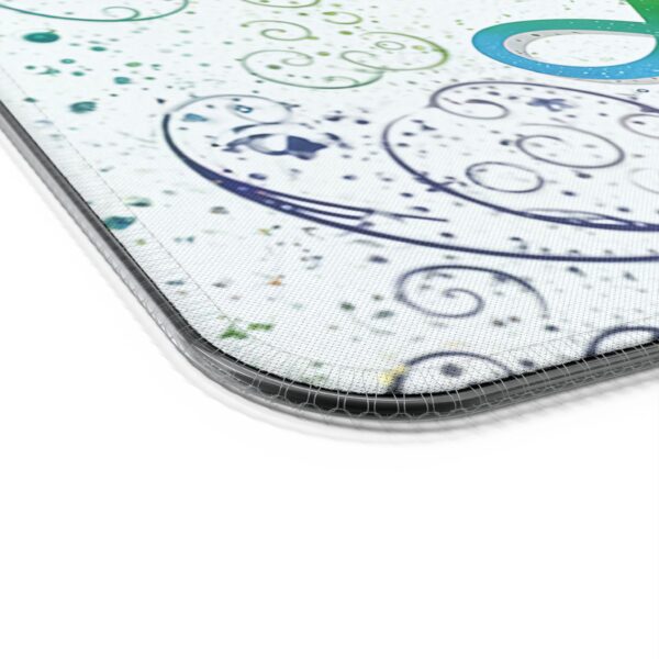LED + Wireless Charger Gaming Mouse Pad with our inspirational "Love" 'spirals' Design, Gaming Desk Accessory, Tech Gift, Home Office Gamer Essentials - Image 2
