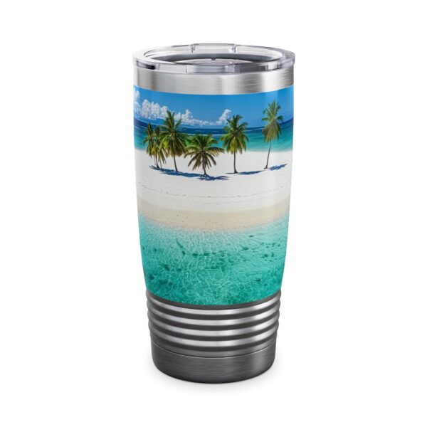 Our inspirational  "Five Palm Island" Tumbler | 20oz Inspirational Travel Mug, Motivational Drinkware, Perfect for Gifting - Image 7
