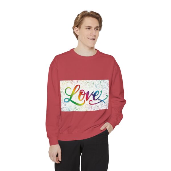Sweatshirt Unisex our inspirational "Love" 'spirals' design. Faith Apparel Gospel Fashion Jumper, Pullover - Image 9