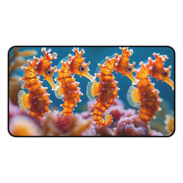 Inspirational Desk Mat 'Seahorses' - Mouse Pad, Office Decor Desk Accessory, Gaming Pad, Computer Mat, Non-Slip - Image 4