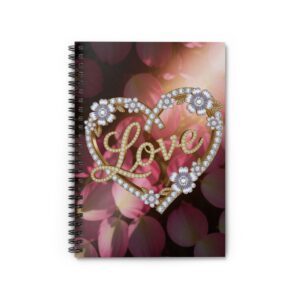 Our "Love" Journal Spiral Notebook - Ruled Line, Perfect for Journaling, Gifts for Her, Wedding Planning, Heart, Love Theme, Scrapbooking