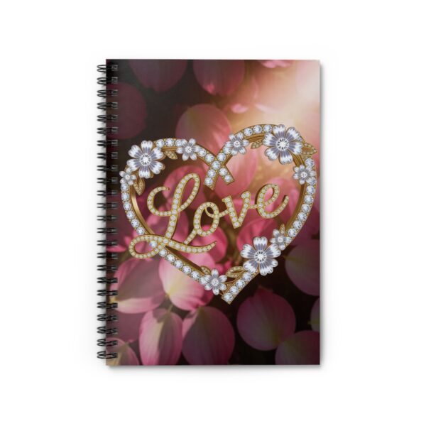 Our "Love" Journal Spiral Notebook - Ruled Line, Perfect for Journaling, Gifts for Her, Wedding Planning, Heart, Love Theme, Scrapbooking