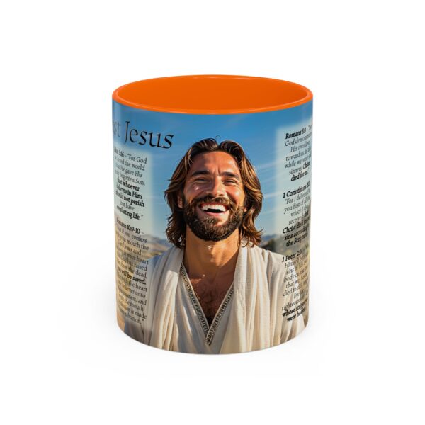 Our inspirational "Just Jesus" and Verses on Salvation Ceramic Accent Coffee Mug Design is Perfect for Wedding Gifts, Inspirational Decor - Image 41