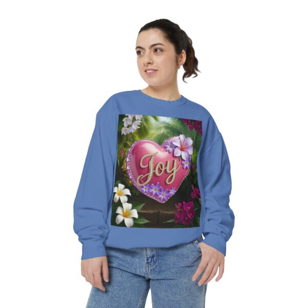 Sweatshirt Unisex with our Inspirational "Joy" 'Solid Pink Heart' Design! Faith Apparel Gospel Fashion Jumper, Pullover - Image 31