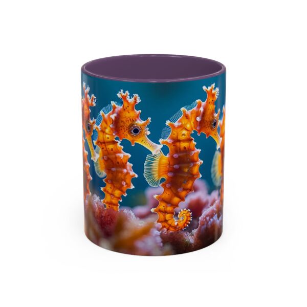 Our 'Seahorses' design Accent Coffee Mug, Perfect for Wedding Gifts, Inspirational Decor Beauty of God's Creation Tea Ceramic - Image 45