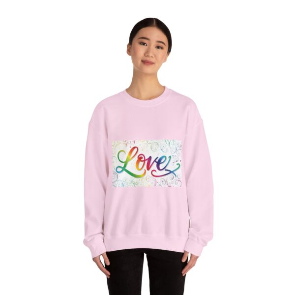 Crewneck Sweatshirt-with our inspirational "Love" 'spirals' Design!! Vintage Inspired Faith Apparel, Gospel Fashion Unisex Heavy - Image 20