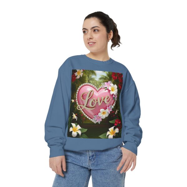 Sweatshirt Unisex with our Inspirational "Love" 'Solid Pink Heart' Design! Faith Apparel Gospel Fashion Jumper, Pullover