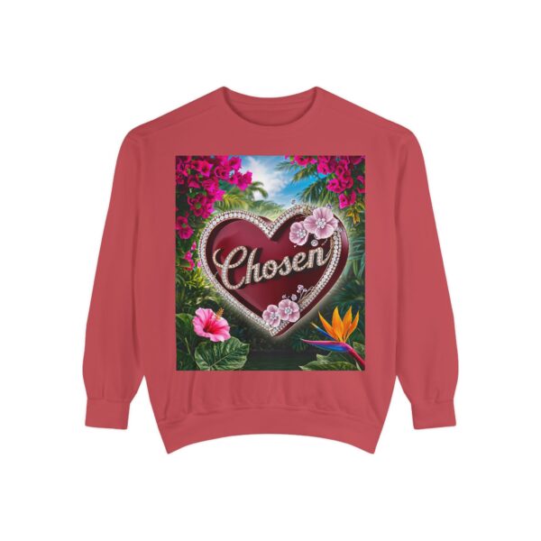 Sweatshirt Unisex Inspirational-with our "Chosen" 'Solid Red Heart' Design! Christian Uplifting Faith-Based Apparel Gospel Philippians 4:8 - Image 33