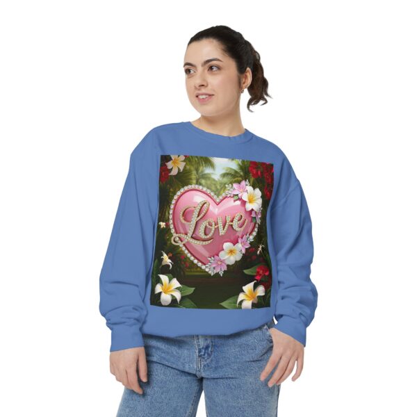 Sweatshirt Unisex with our Inspirational "Love" 'Solid Pink Heart' Design! Faith Apparel Gospel Fashion Jumper, Pullover - Image 31
