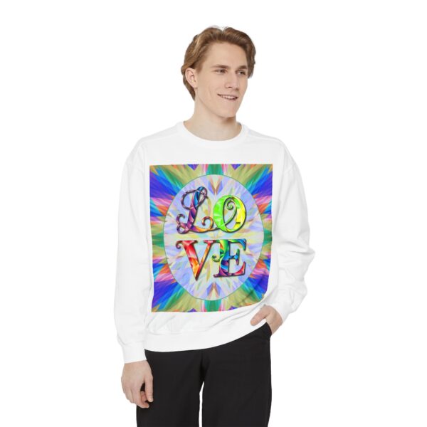 Sweatshirt Unisex with our inspirational  "Love" 'kaleidoscope' Design!! Faith Apparel Gospel Fashion Jumper, Pullover - Image 14