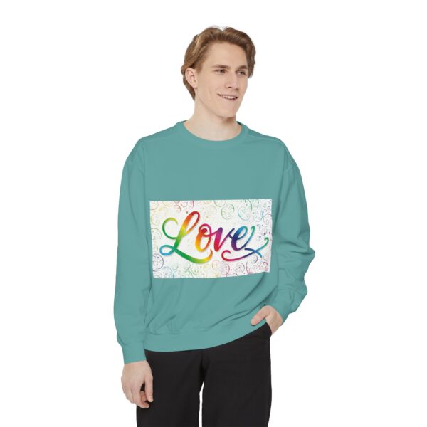 Sweatshirt Unisex our inspirational "Love" 'spirals' design. Faith Apparel Gospel Fashion Jumper, Pullover - Image 22