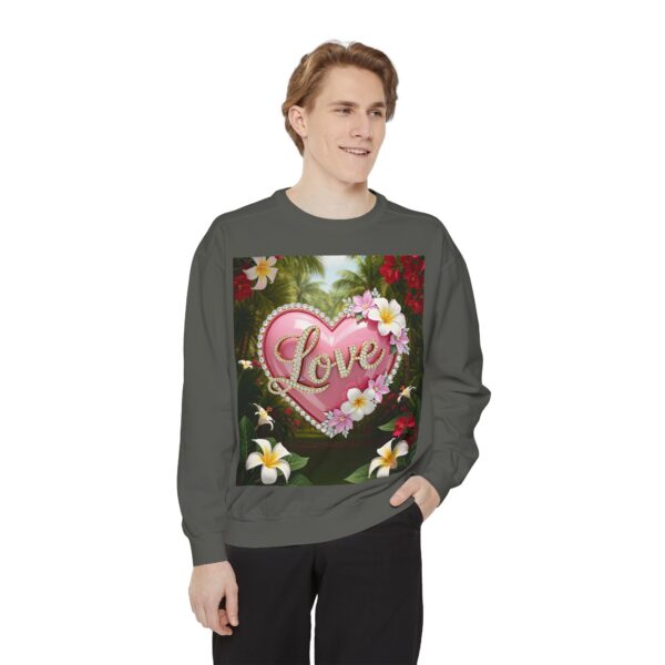 Sweatshirt Unisex with our Inspirational "Love" 'Solid Pink Heart' Design! Faith Apparel Gospel Fashion Jumper, Pullover - Image 19