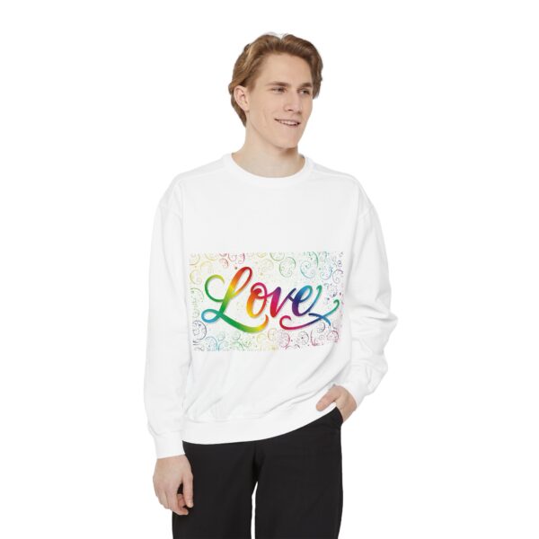 Sweatshirt Unisex our inspirational "Love" 'spirals' design. Faith Apparel Gospel Fashion Jumper, Pullover - Image 12