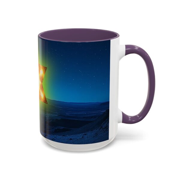 Our inspirational 'Star of David over Israel' Ceramic Accent Coffee Mug Design is Perfect for Wedding Gifts, Inspirational Decor - Image 58