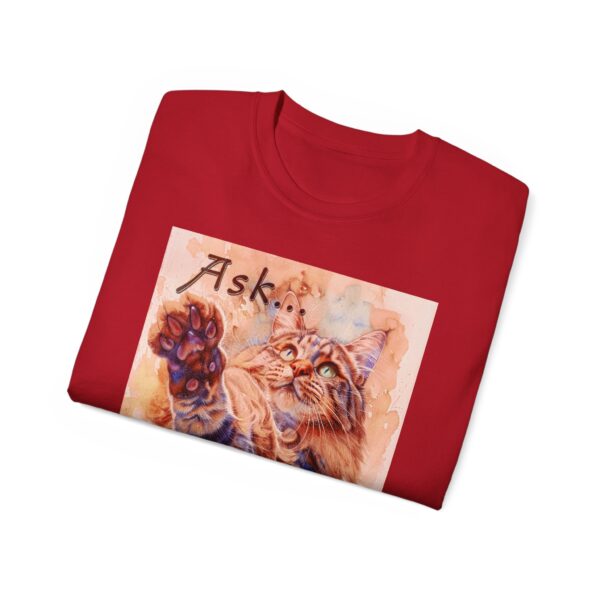 Our "Ask ...and ye shall receive" Matt 7:7 featuring a Maine Coon Cat asking for a treat! Vintage Christian Faith Apparel Unisex Cotton T-Shirt, Thoughtful Quote, Philippians 4:8 - Image 61