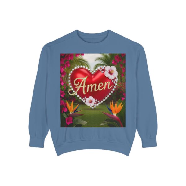 Sweatshirt Unisex Inspirational-With our beautiful "Amen" 'Solid Red Heart'- Faith Apparel, Unisex Top, Religious Gift, Comfort Wear, Church Event Style - Image 23