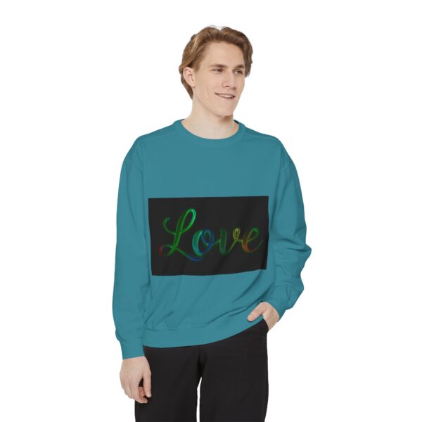 Sweatshirt Unisex with our inspirational  "Love" 'light in darkness' Design!! Faith Apparel Gospel Fashion Jumper, Pullover - Image 27