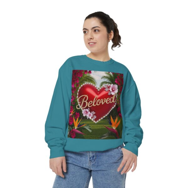 Sweatshirt Unisex Inspirational-Our "Beloved" 'Solid Red Heart' design! Christian Virtues Uplifting Faith-Based Apparel Gospel Comfort - Image 18