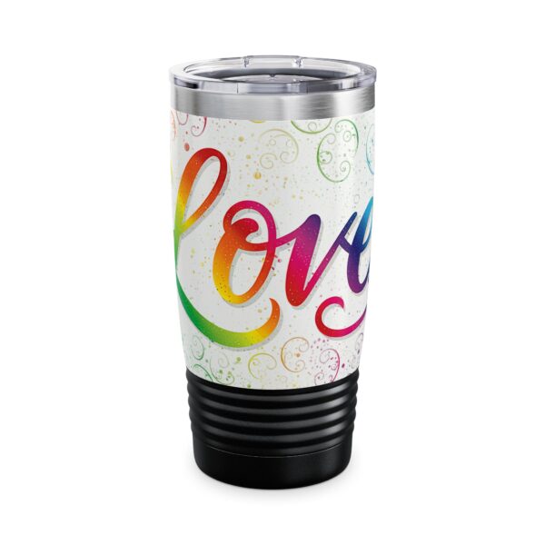 Our inspirational "Love" 'spirals' Design Tumbler | 20oz Inspirational Travel Mug, Motivational Drinkware, Perfect for Gifting - Image 11