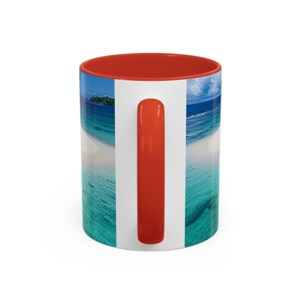Our inspirational "Five Palm Island" Ceramic Accent Coffee Mug Design is Perfect for Wedding Gifts, Inspirational Decor - Image 16
