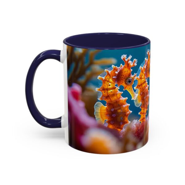 Our 'Seahorses' design Accent Coffee Mug, Perfect for Wedding Gifts, Inspirational Decor Beauty of God's Creation Tea Ceramic - Image 7